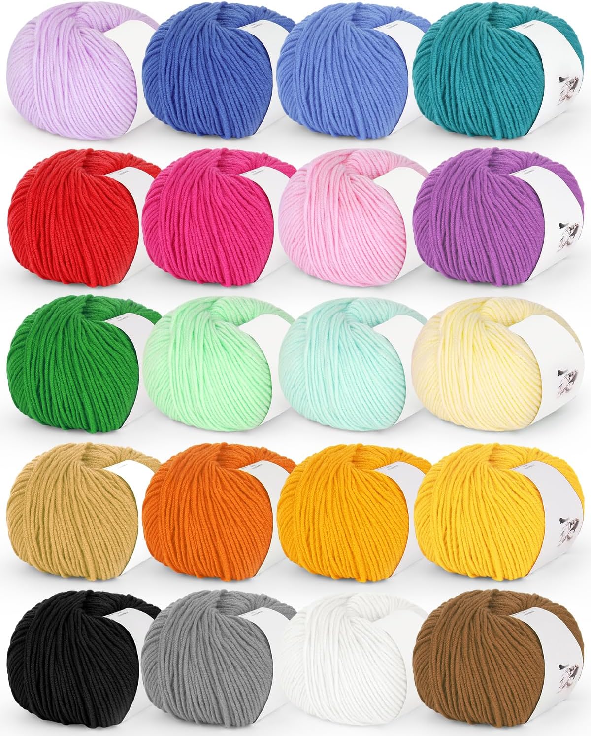 Crochet Yarn (4) Wholesale 55% Cotton 45% Acrylic Hand Knitting Yarn - 图片 1