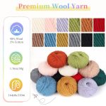 Multicolor Crochet Yarn for Clothes Shawls Blended Yarn - 图片 4