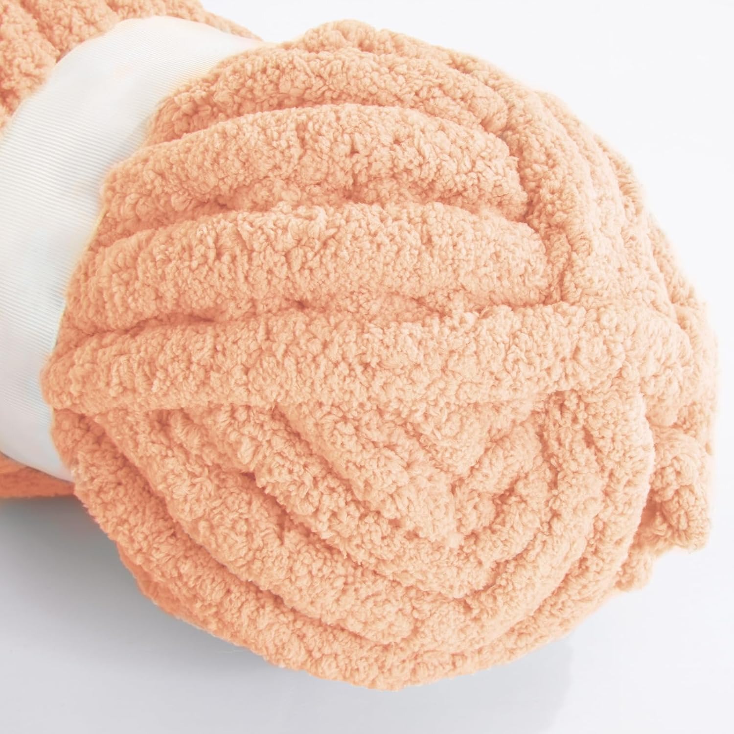 orange yarn (2) Orange Chunky Chenille Yarn Bulky Thick Fluffy Yarn Wholesale - 图片 1