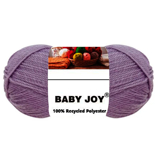 new Yarn (4) Recycled Yarn 100g 8ply - Lilac Melange - 图片 1