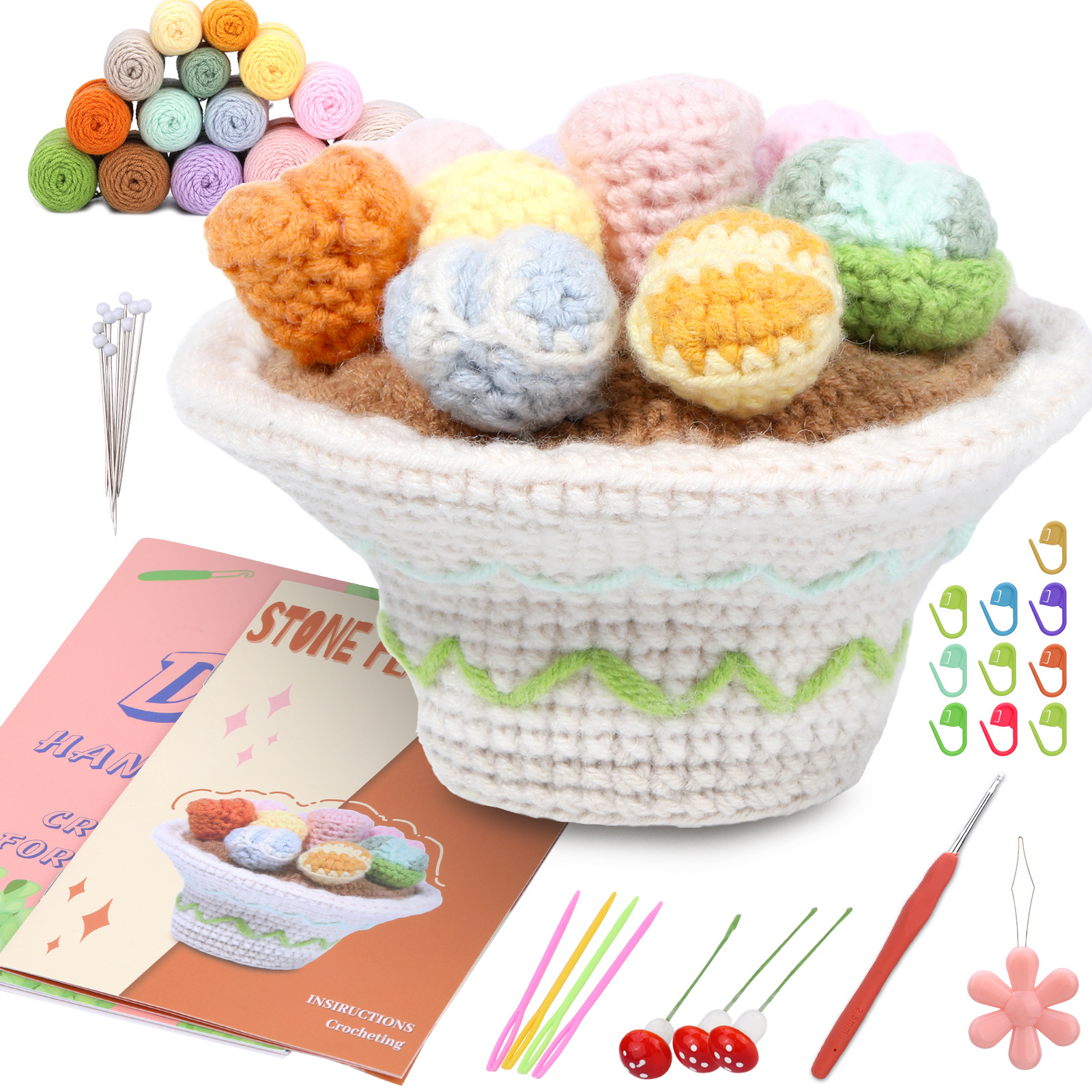 主图-05 Lithops Crochet Kit - 图片 1