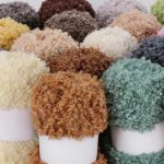 filato di pelliccia，Teddy Fleece Yarn，filato per borse，materiale per borse uncinetto，Soft Fleece Yarn， - 图片 3