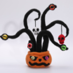 Halloween Pumpkin Eyeball Monster Potted Plant Crochet Kit
