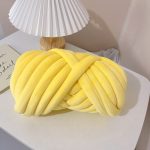 Velvet Tube Iceland Super Chunky Arm‑Knitting Yarn, Crystal‑Velvet Core‑Filled Cotton for Blanket, Pet Bed & Pillow - 图片 11
