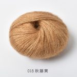 Glitter Mohair Blown Yarn, Shiny Lurex Medium Thick Hand Knitting Yarn for Scarf - 图片 9